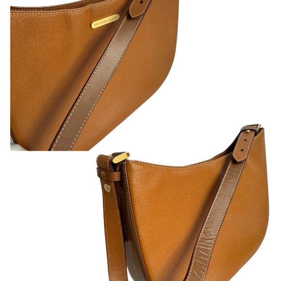 BURBERRY BROWN LEATHER SHOULDER BAG PRELOVED BURBERRY - Picture 12 of 13